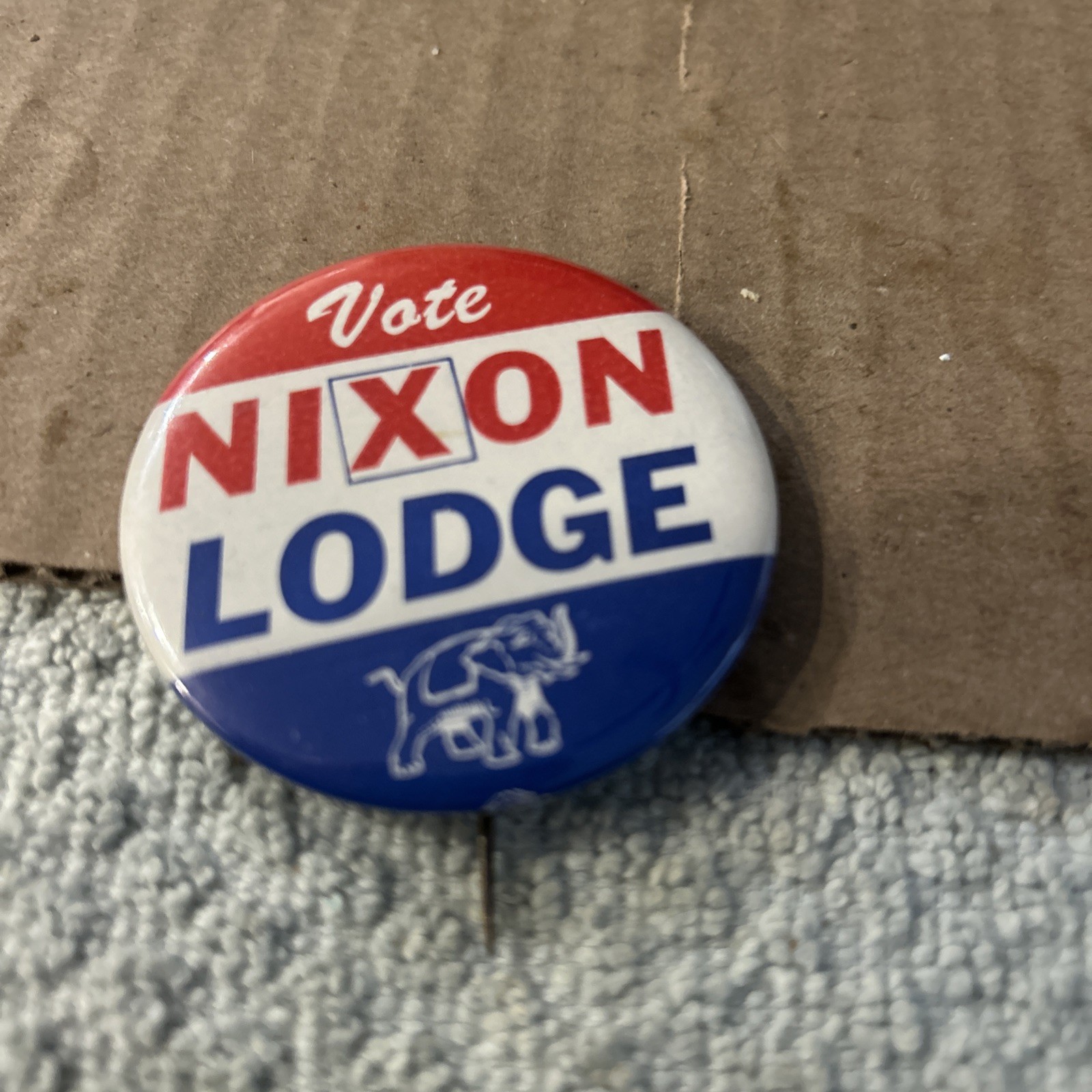 Vote Nixon Lodge pin