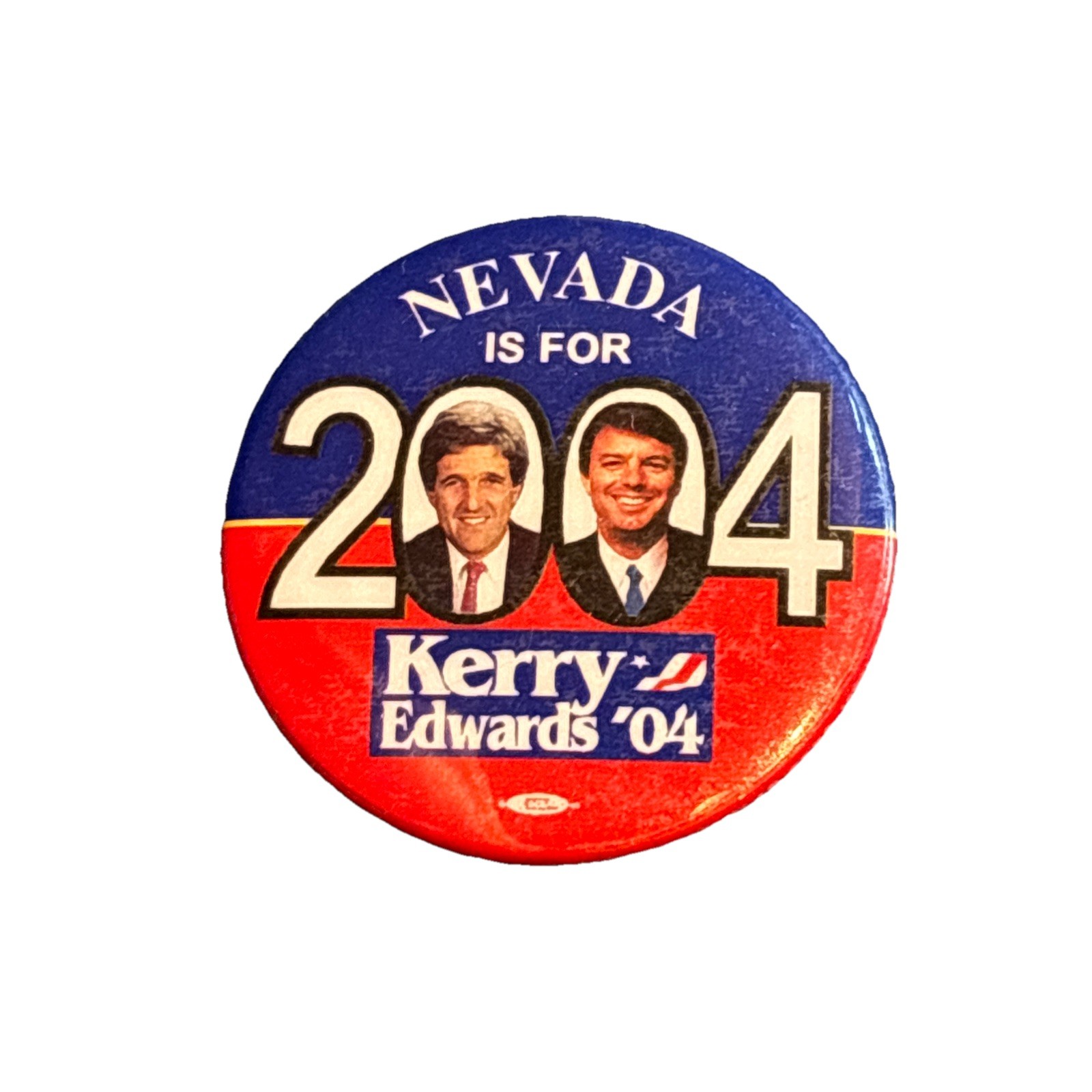 2004 John Kerry for President Nevada Pin 50 State 1.5″ Button Edwards
