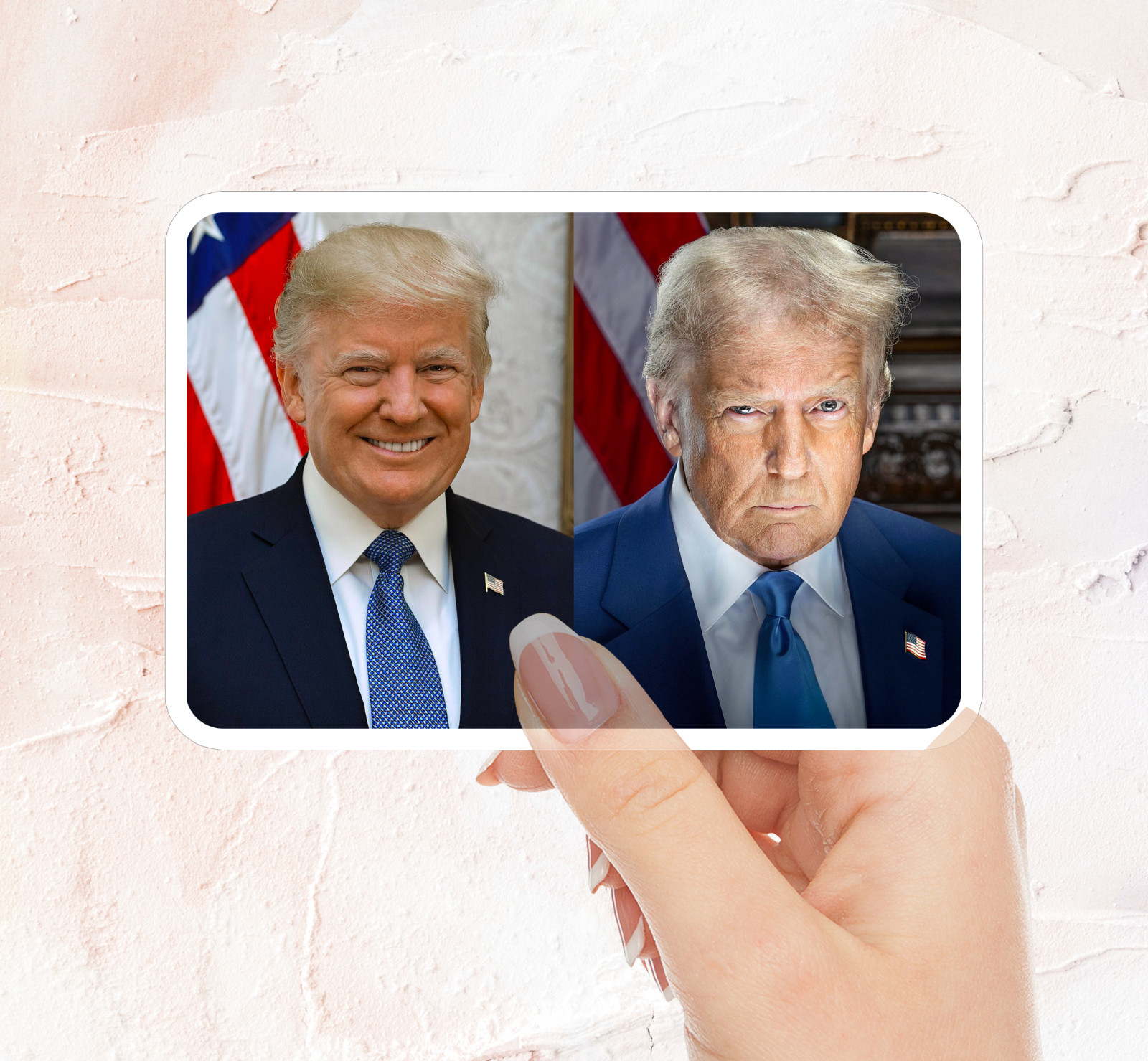 2025 Trump 45th & 47th President Inauguration Portrait Sticker – 3.5 x 2.4 INCH