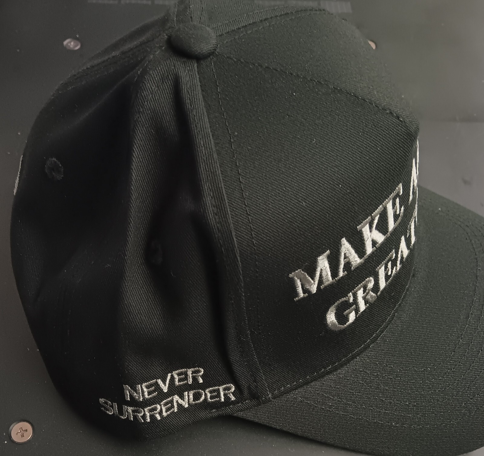 Elon MUSK Trump Never SURRENDER Make America Great Again Hat BLACK GRAY