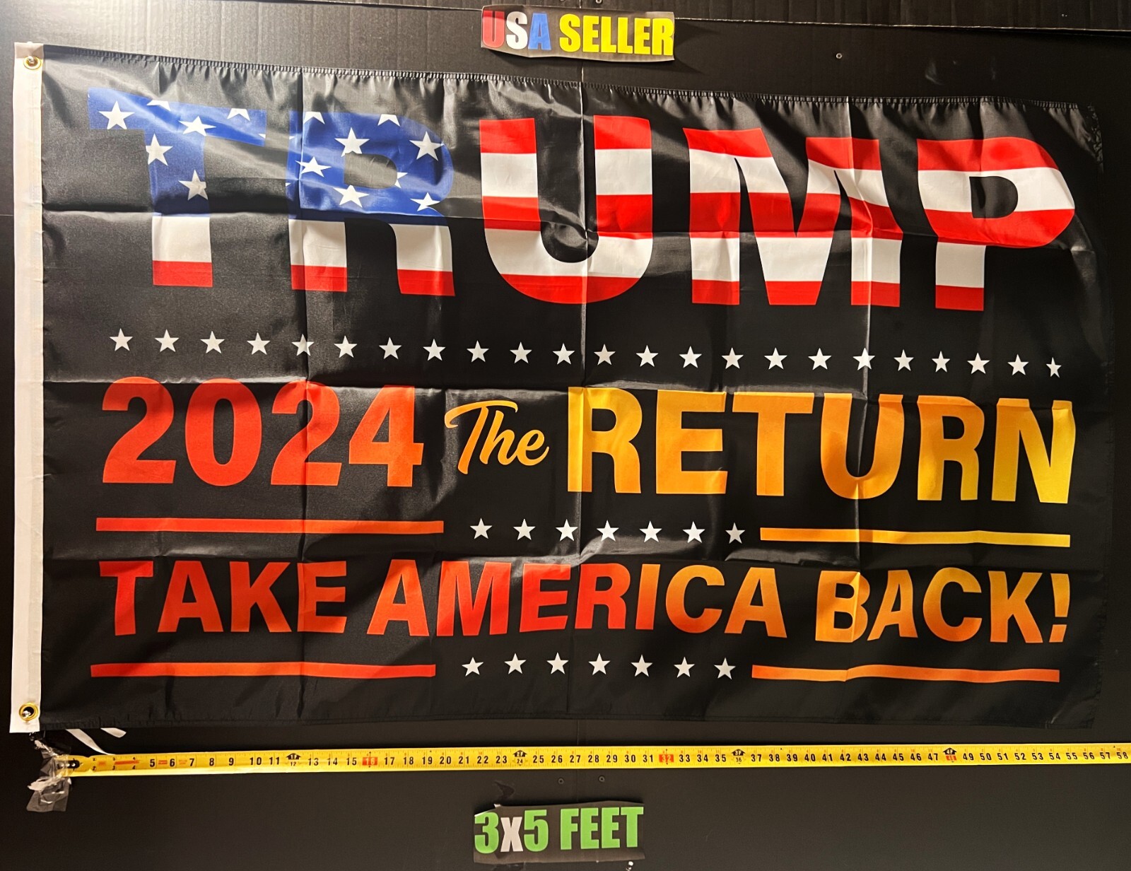 Donald Trump Flag FREE USA SHIP The Return Beer Man Cave America USA Sign 3×5′