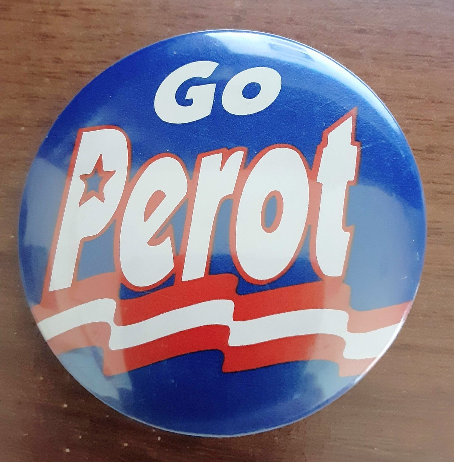 Ross Perot 1992 Campaign Button “Go Perot”