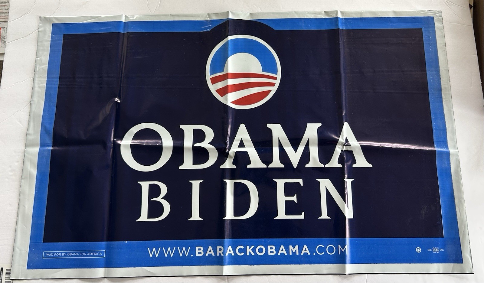 Barack Obama Joe Biden 2008 Presidential Campaign Poster Double Sided 25×16