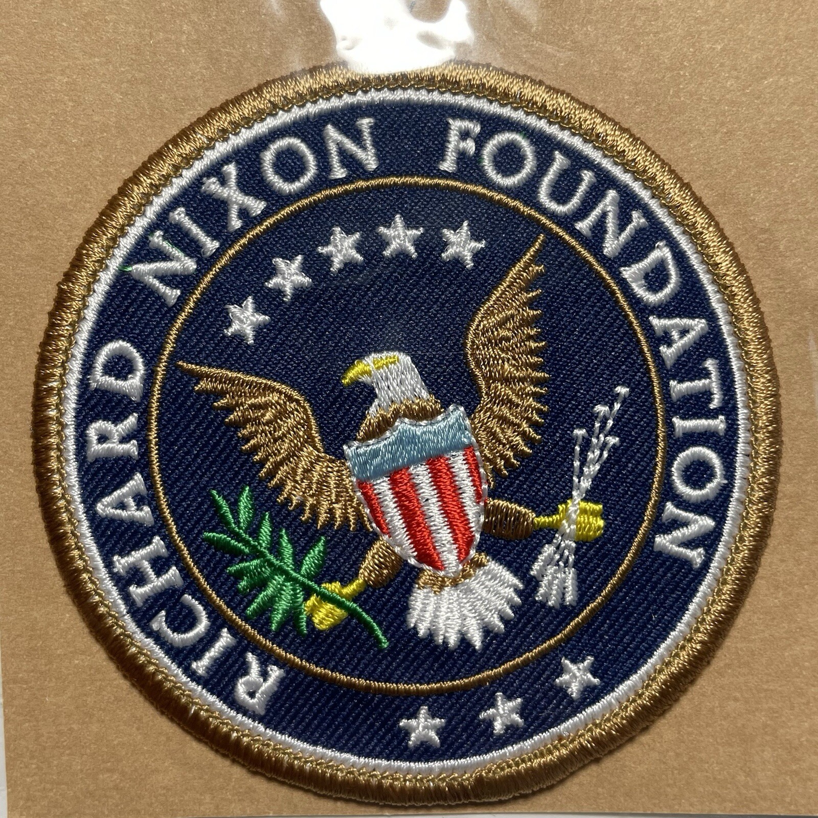 Rare Richard Nixon Foundation Patch Embroidered Collectible Presidential Seal