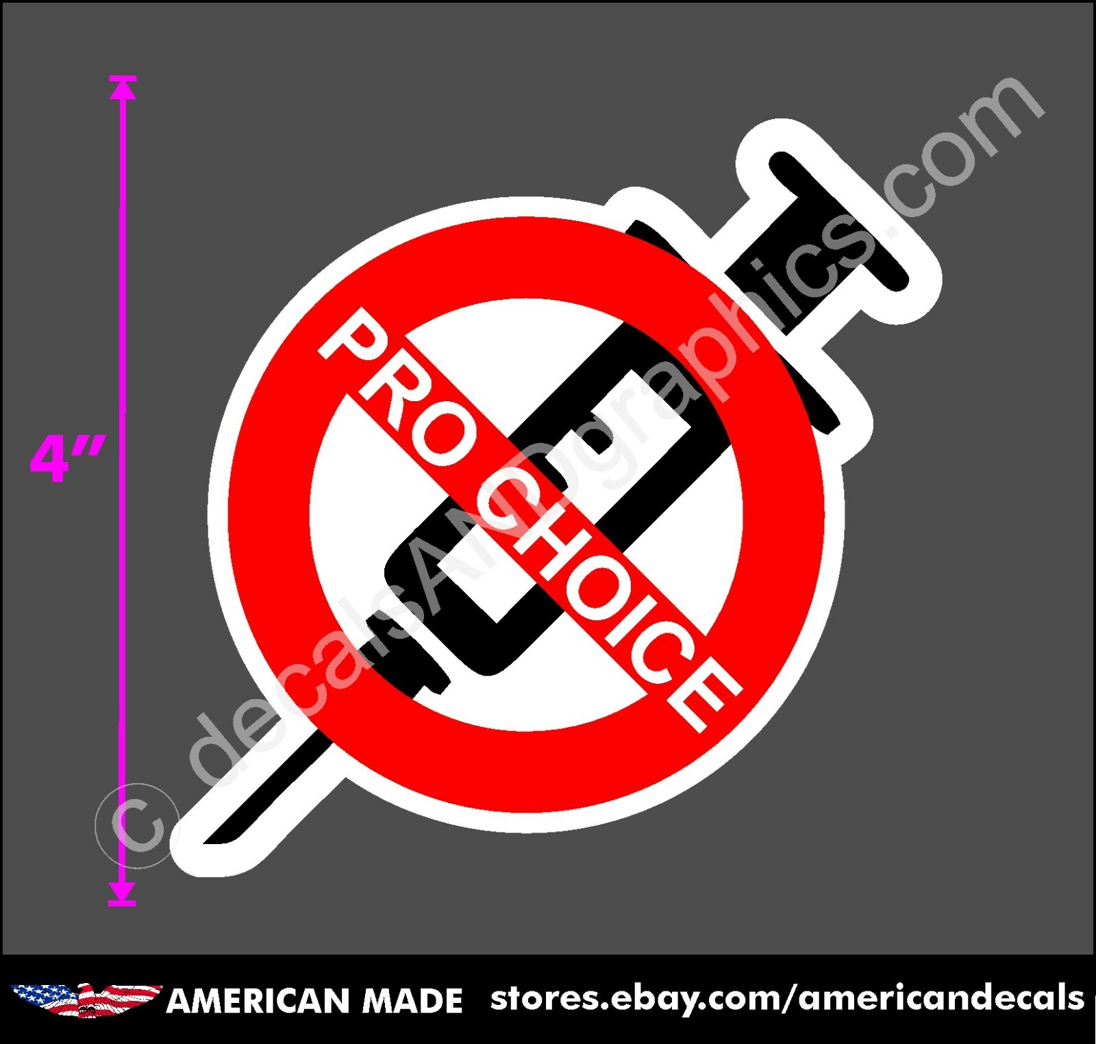 TRUMP 2020 2024 STICKER PRO CHOICE ANTI BIDEN ANTI DEMOCRAT DECAL