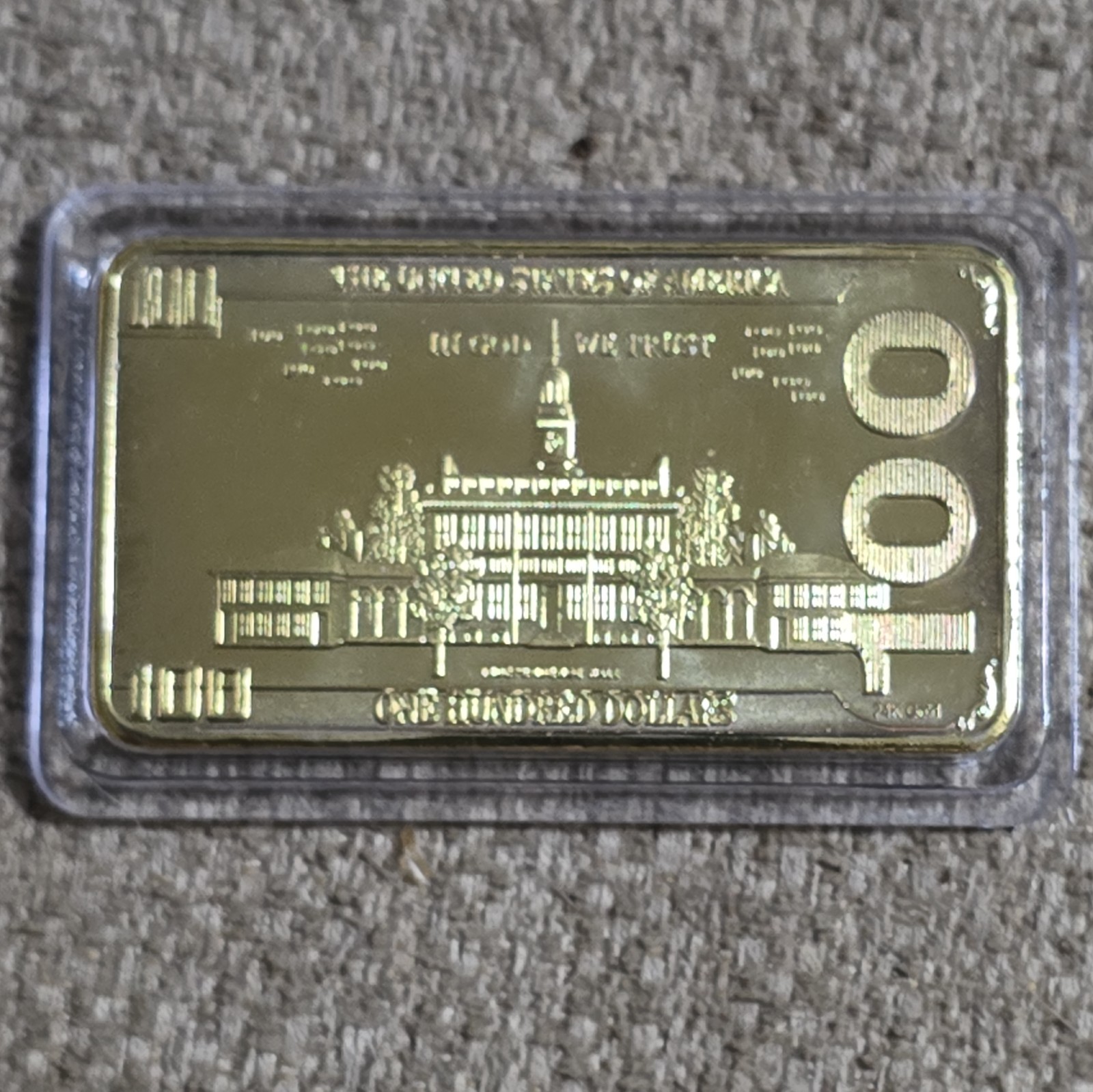 Donald Trump 24K Gold Plated $100 Bar – Collectable Coin/Bar