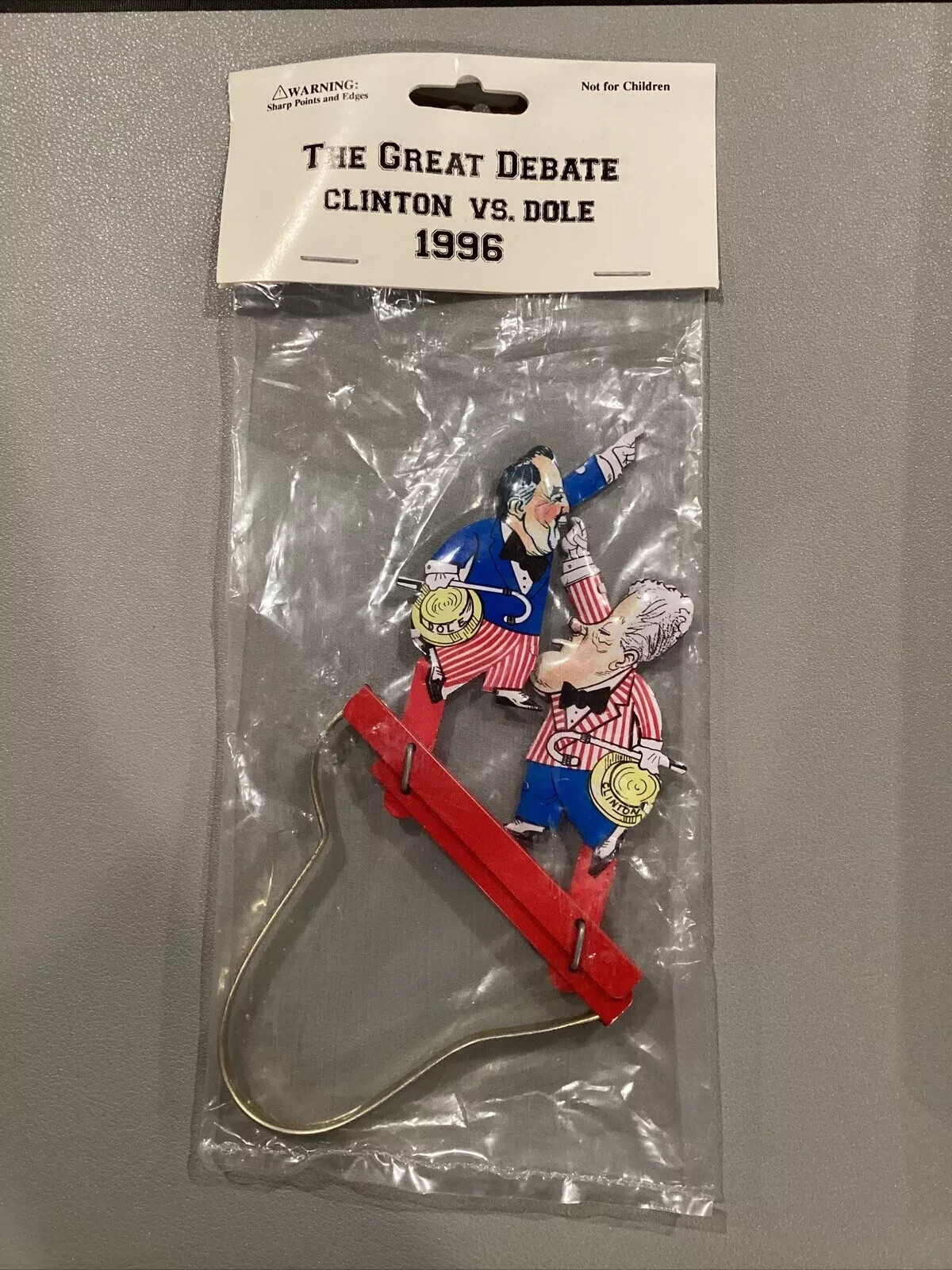 1996 The Great Debate Presidential Election President Clinton Vs Dole Tin Toy