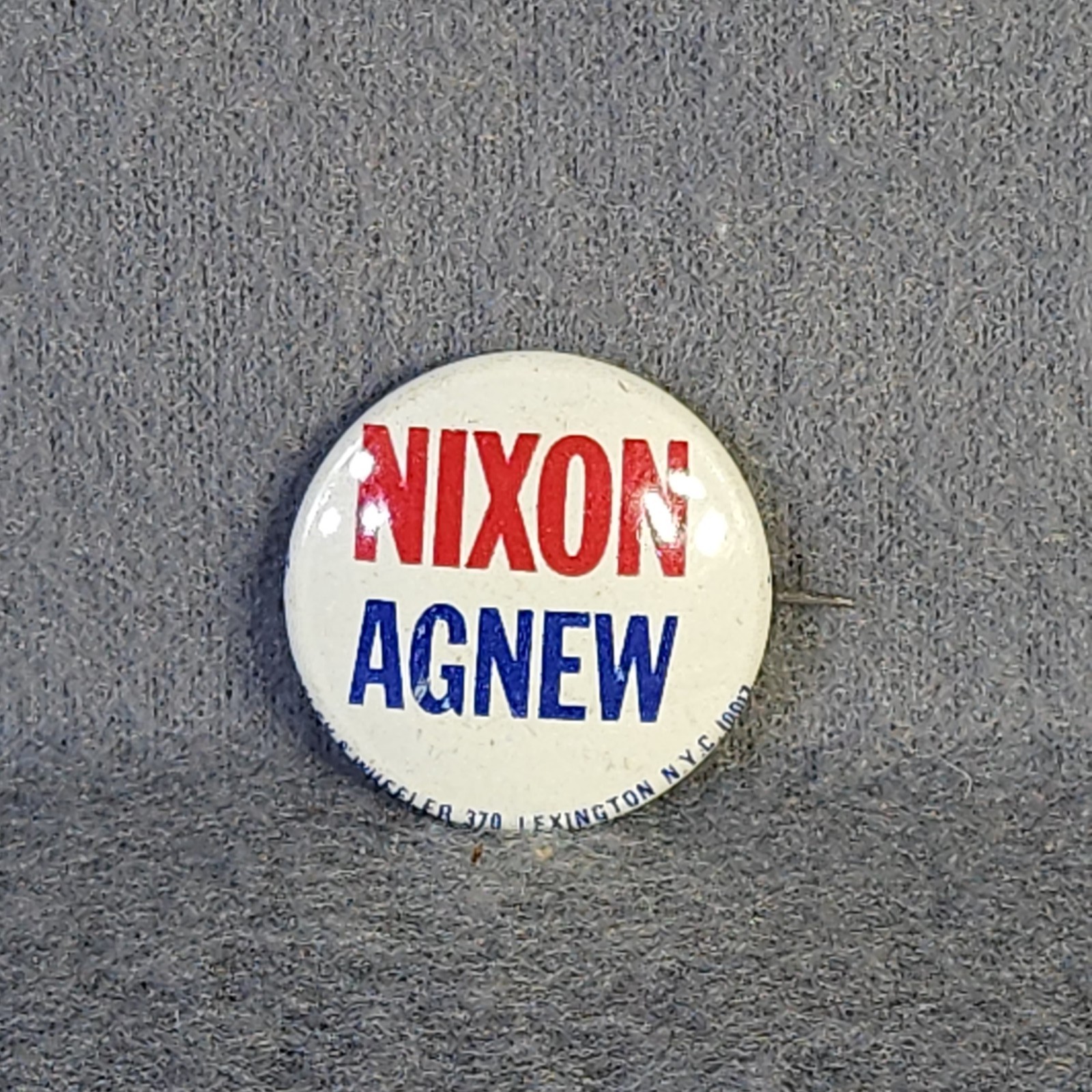 Vintage Nixon Agnew Official Presidential Campaign Button Pin 1968 1972 Election