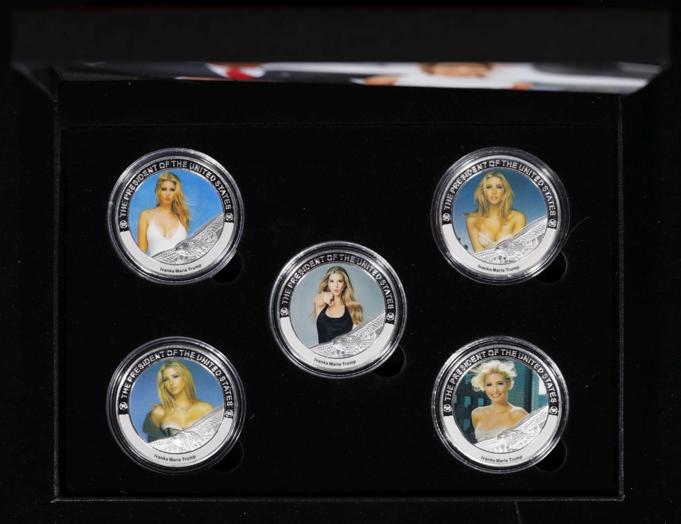 5 Coin Ivanka Trump as the POTUS Silver Plated Round Collection MAGA President