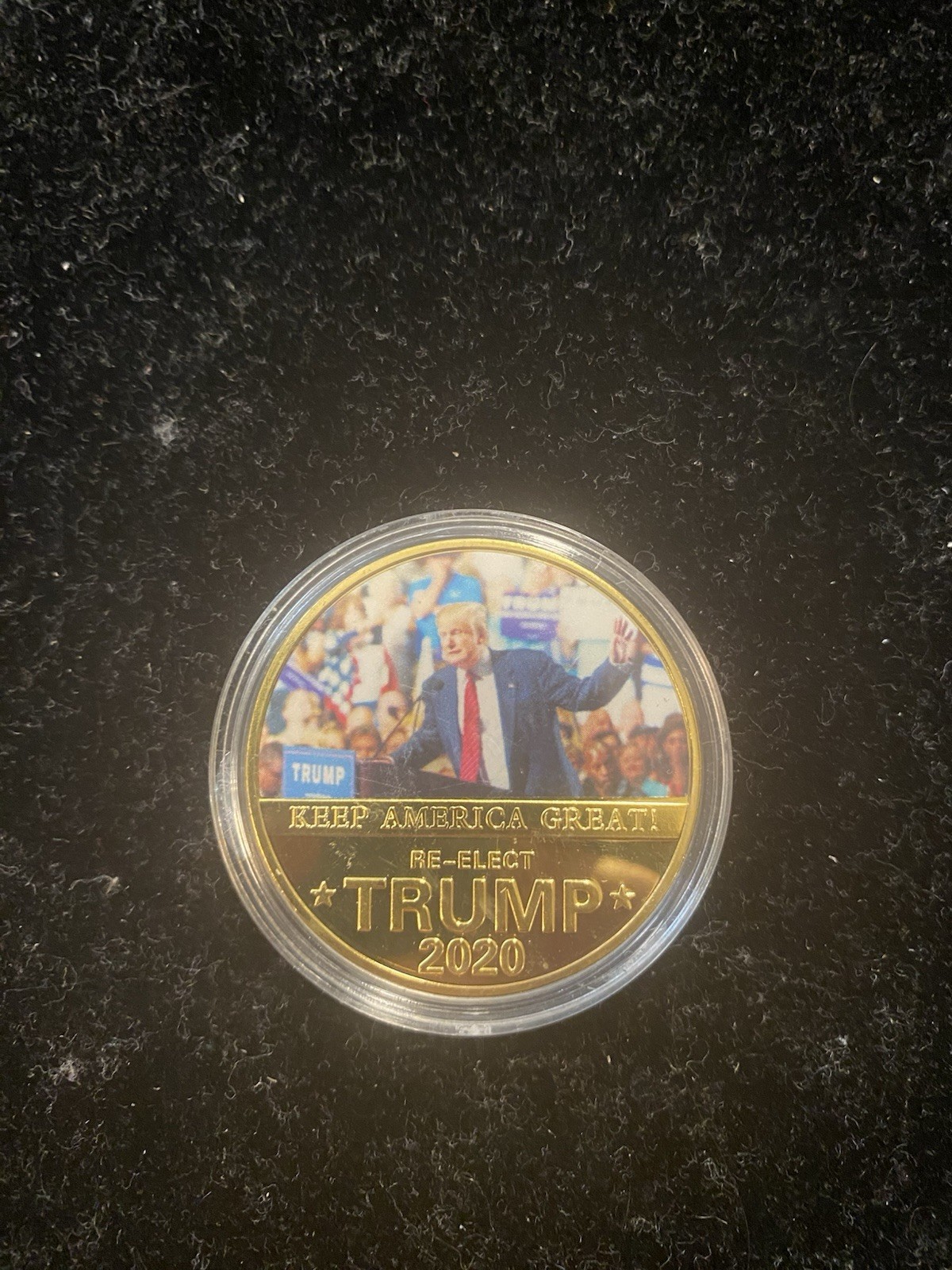 Lot Of 5 Keep America Great 2020 Donald Trump Gold Plated Re-elect Coin