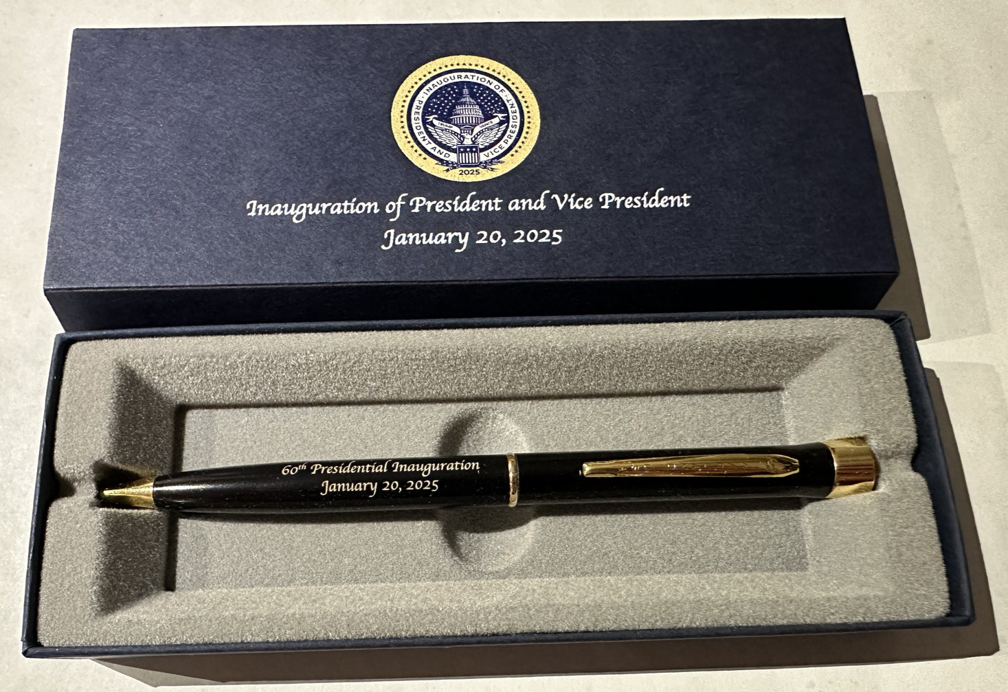 Donald J. Trump J.D. Vance 2025 Presidential Inauguration Commemorative Pen