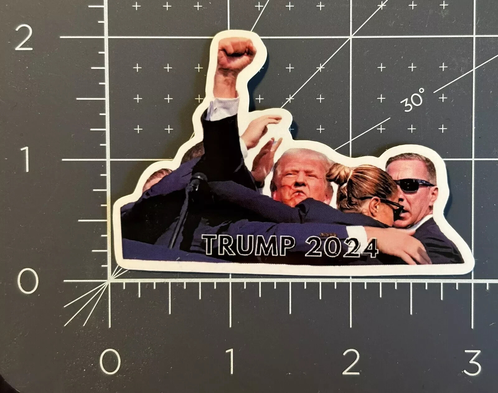 Trump 2024 Sticker 2 Pack Iconic Image Shooting Save American Donald MAGA USA