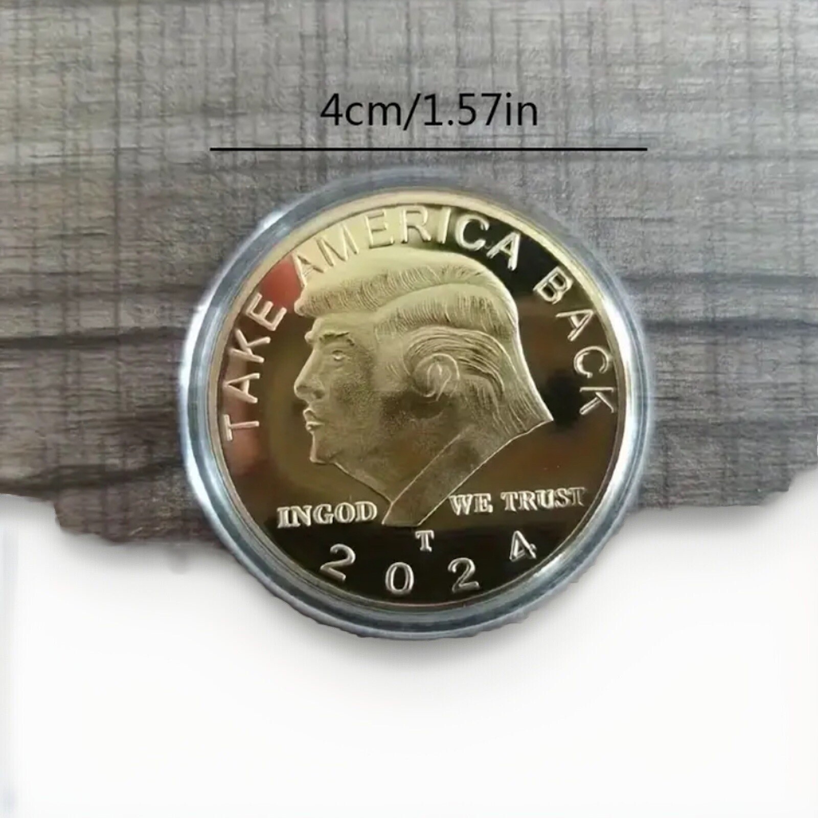 Trump Coin 2024 Gold Metal Commemorative Coin Free Shipping America USA Original