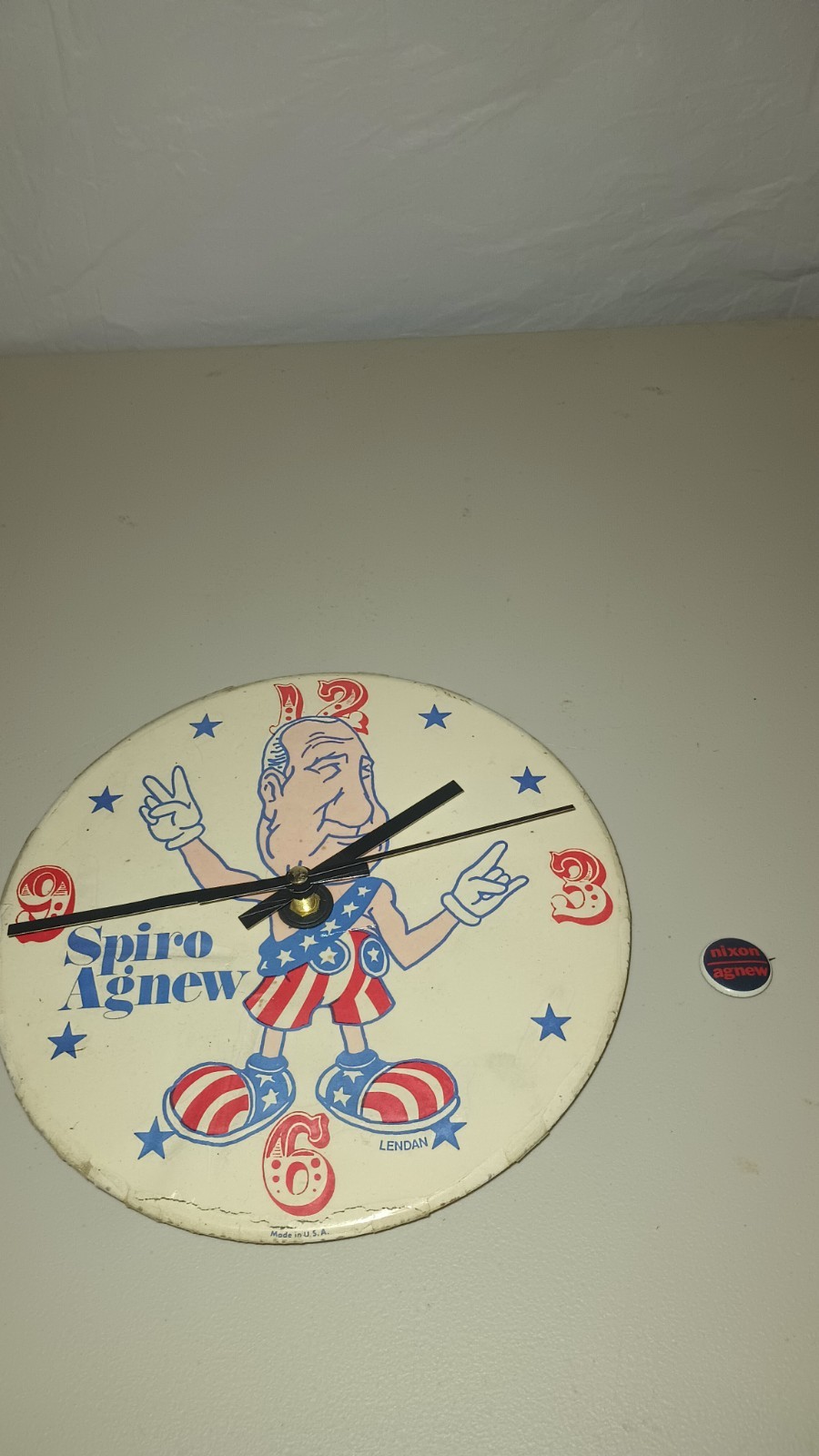 Spiro Agnew Clock And Pin