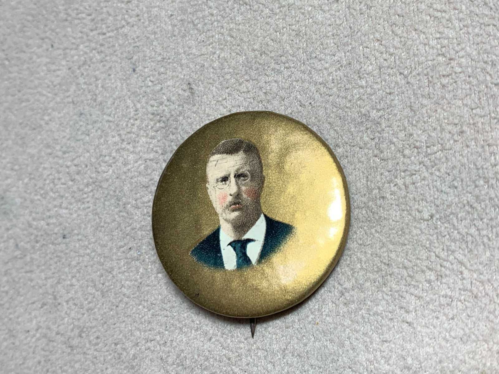 Theodore Roosevelt TR 1904 campaign pin button political