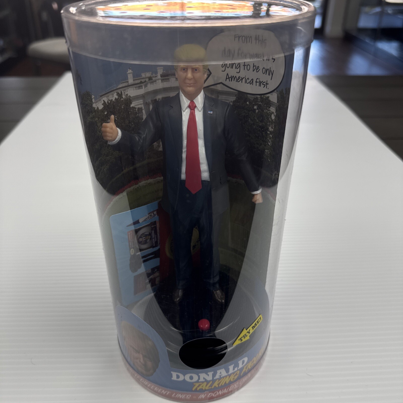 Donald Trump Talking Figure Doll w/ 17 Lines Own Voice New In Box Jabbertalkie