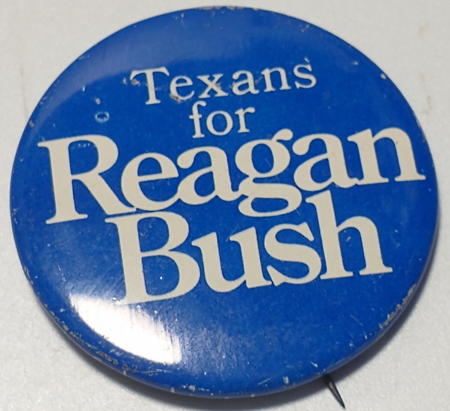 Lot “O” trio Reagan Bush 80’s pin back round campaign buttons VG-NM