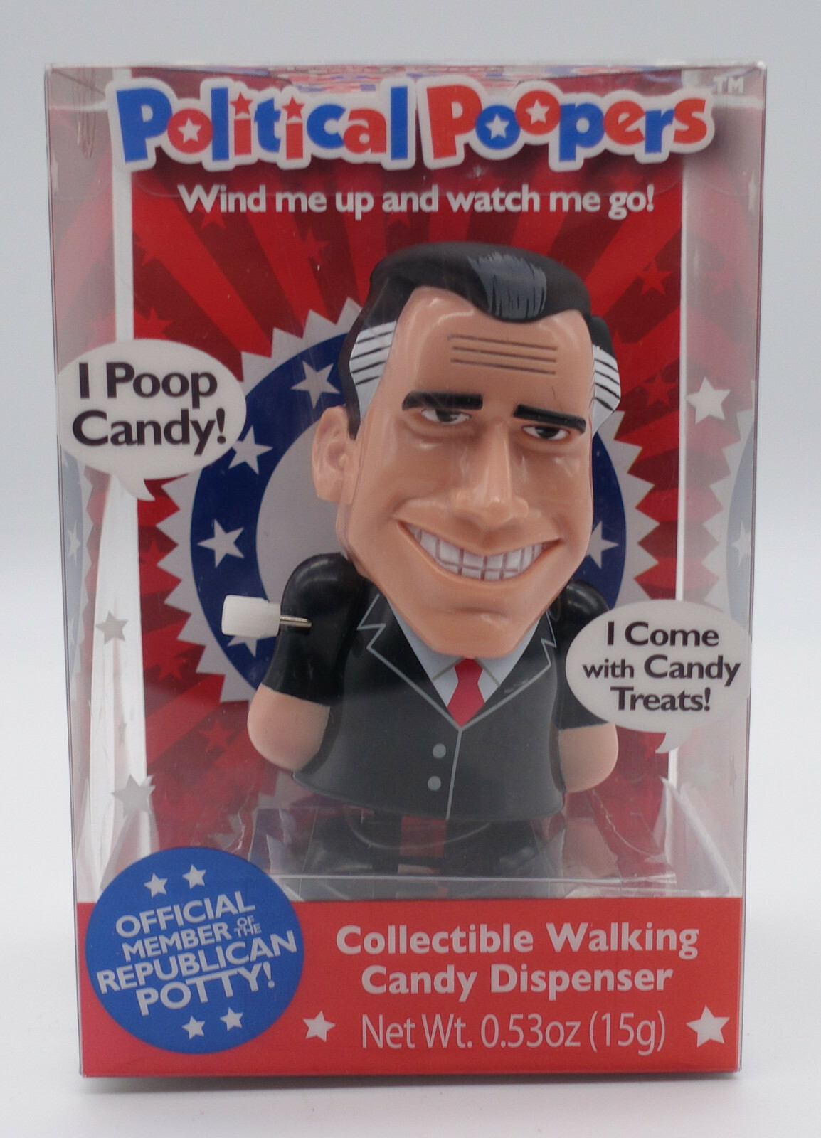 MITT ROMNEY Political Poopers Collectible Candy Dispenser – new in BOX