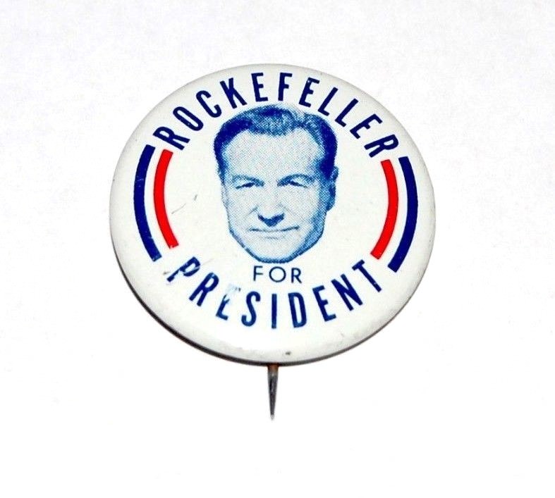 1960 NELSON ROCKEFELLER campaign pin pinback button political president election