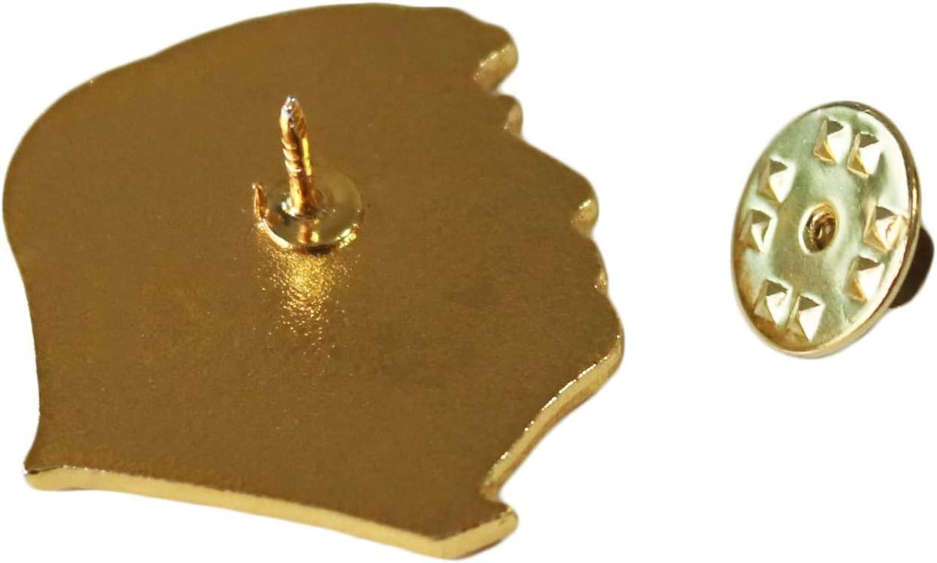 President Donald Trump Pin Gold Plated Lapel Pins 1.2 X 1.2 1 Pack
