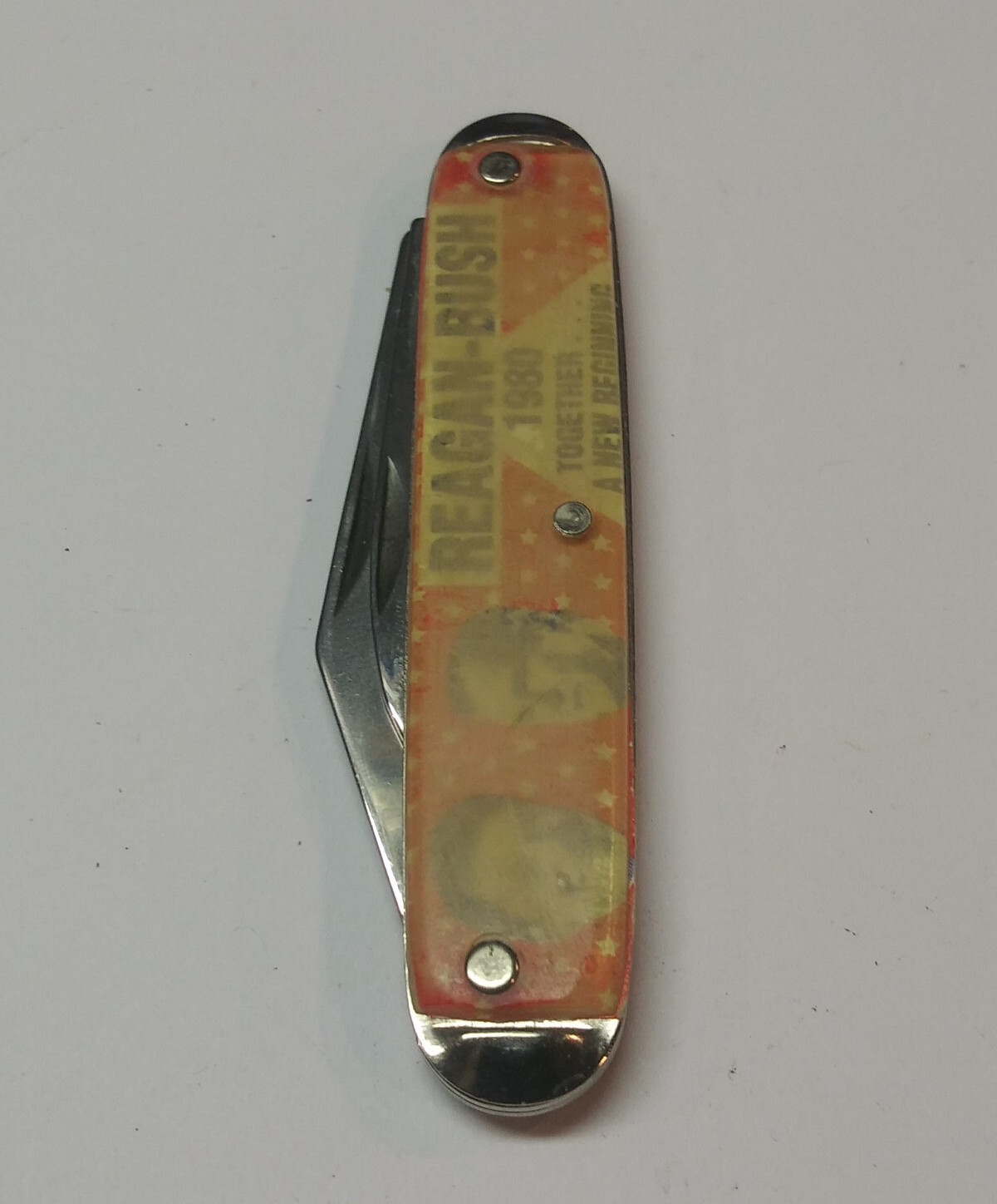 Vintage Reagan – Bush 1980 Presidential Race Folding Pocket Knife Made in USA