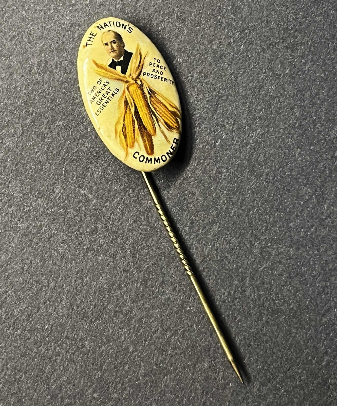 1908 William Jennings Bryan campaign stickpin