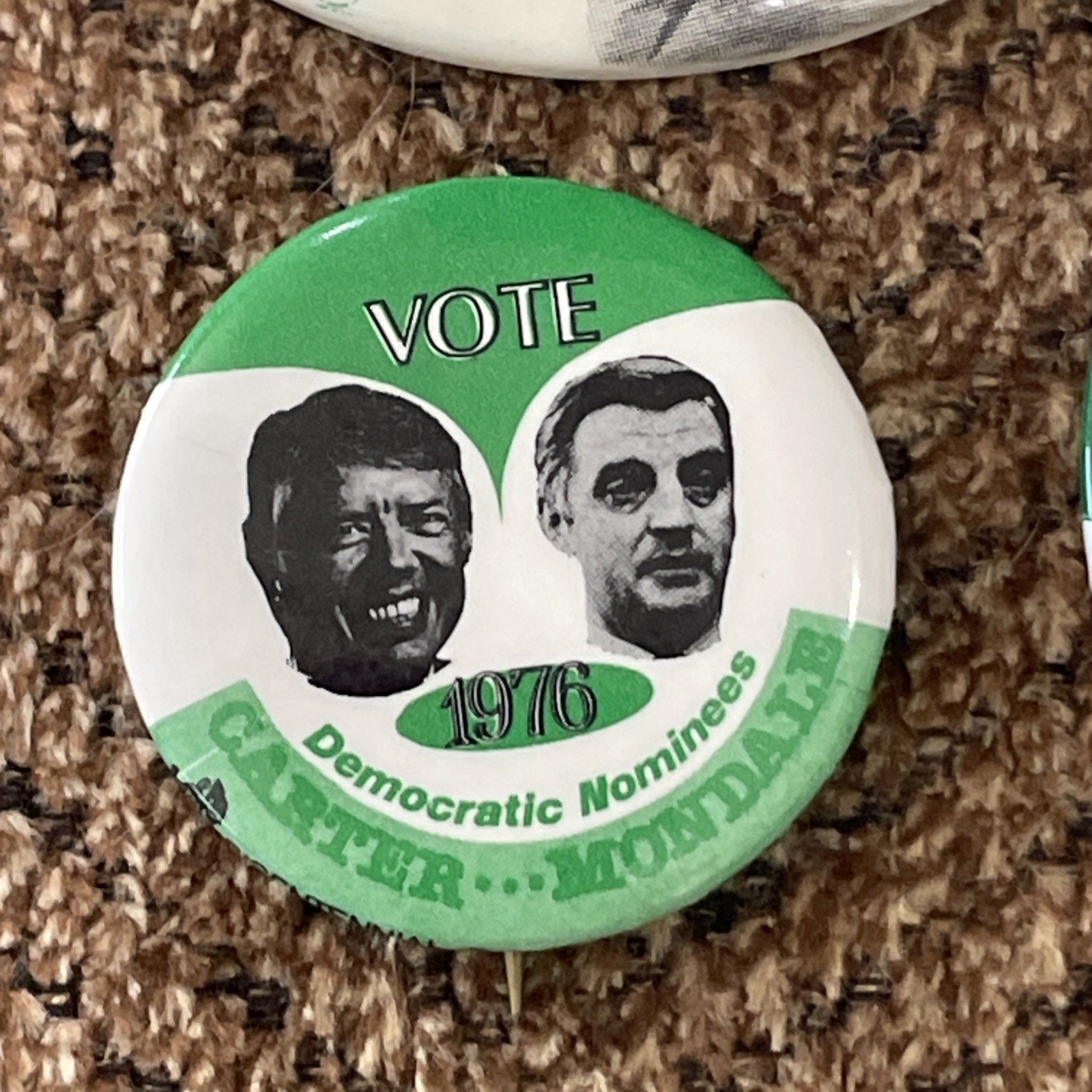 Jimmy Carter presidential political campaign pins buttons 1976-80 Lot of 4