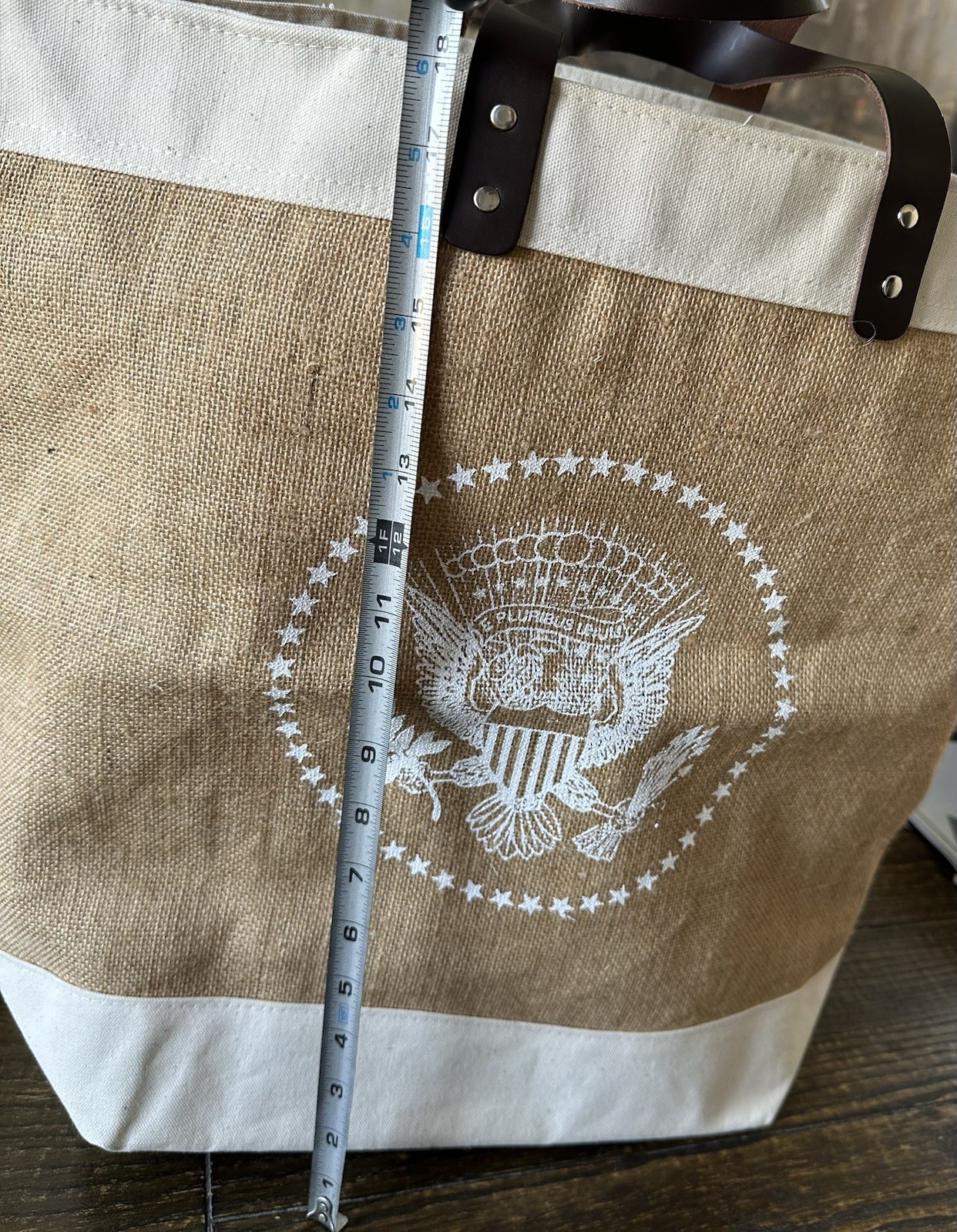 Unique White House Presidential Seal Canvas and Burlap Bag – New