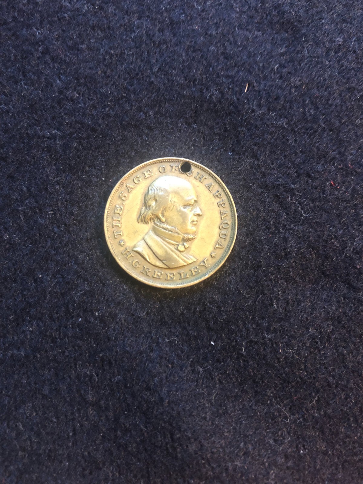 Horace Greeley & Benjamin Gratz Brown 1872 Presidential Campaign Token