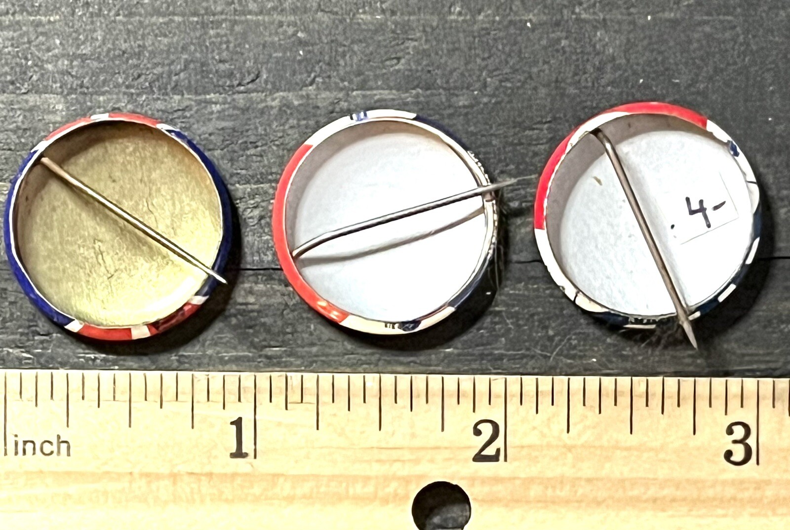 Nixon Lodge 1960 Presidential Campaign Pins Set Of Three 1” Round Metal