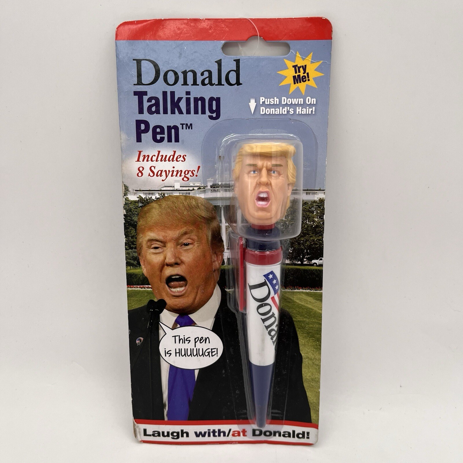 Talking Donald Trump Pen Collectible Edition 8 Sayings In His Real Voice NEW NIP