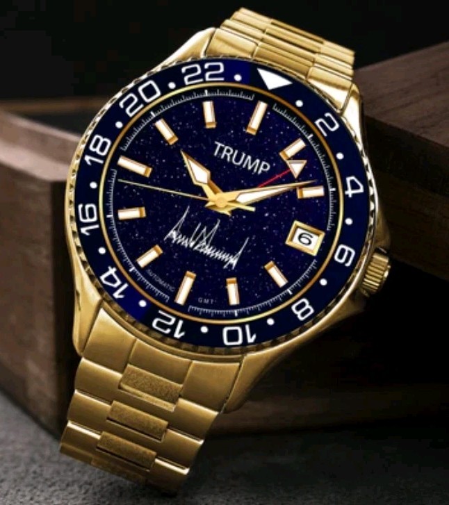[New] TRUMP GOLD #213 BOSS BLUE AVENTURINE WATCH On1y 500 MADE AUTHENTIC RARE