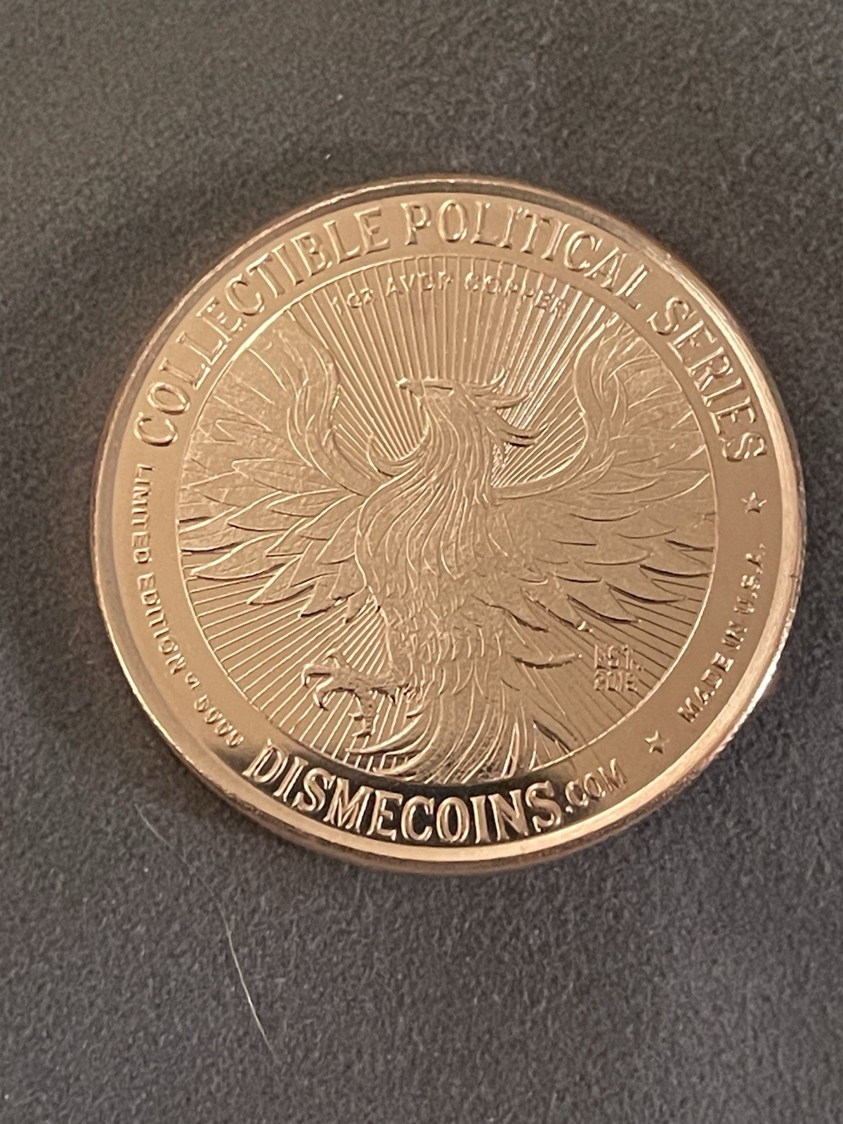 Limited Edition 🔥 Copper America Is Back Again Political Series Disme Coin 2019