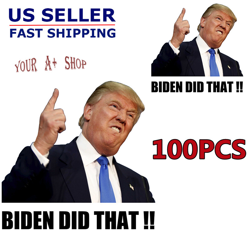 100pcs Trump “BIDEN DID That” Stickers Funny Humor Decals Car Stickers US