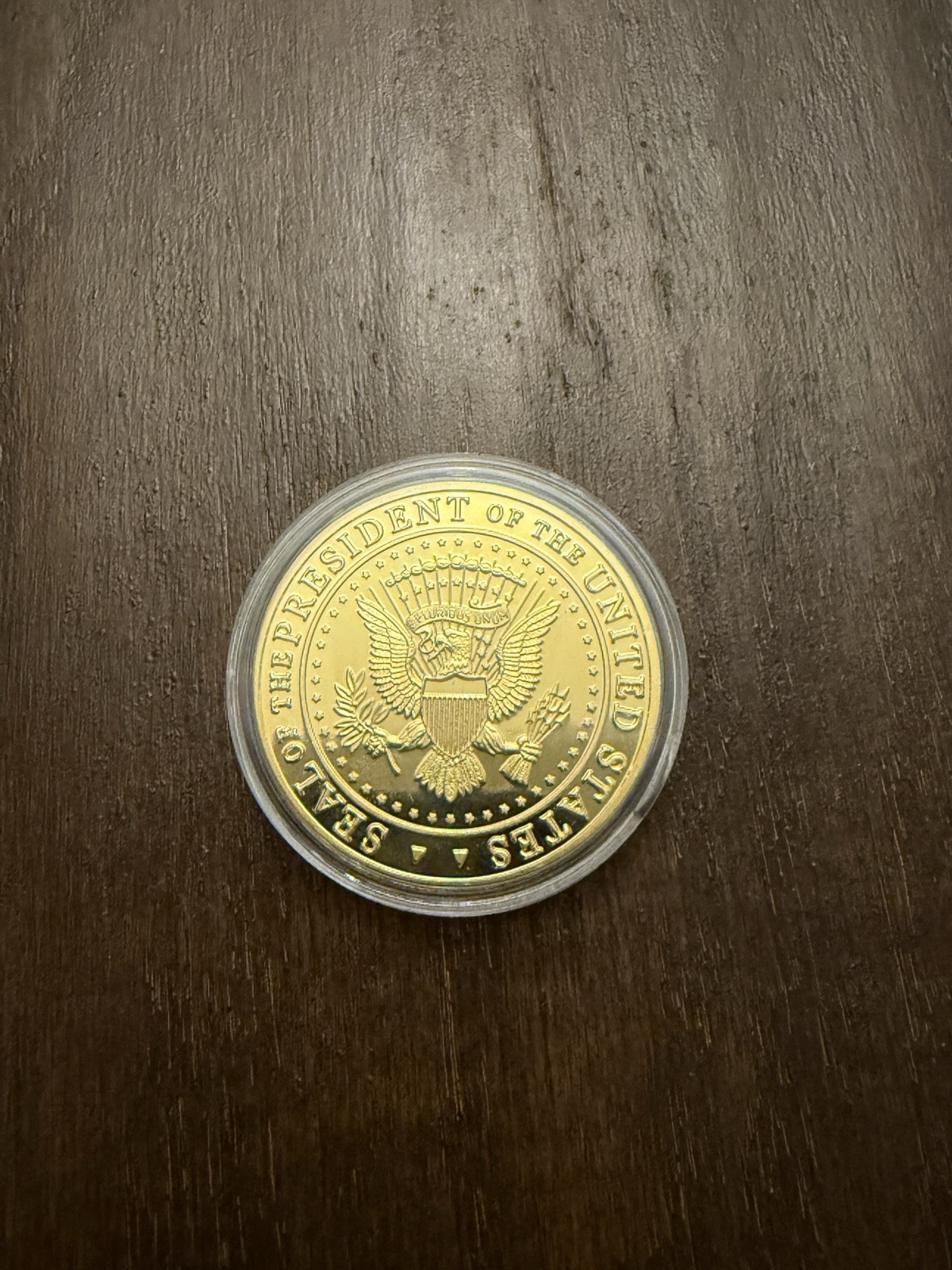 Presidential Seal -2025 -2029 – Trump Challenge Coin – Gold Colored-New