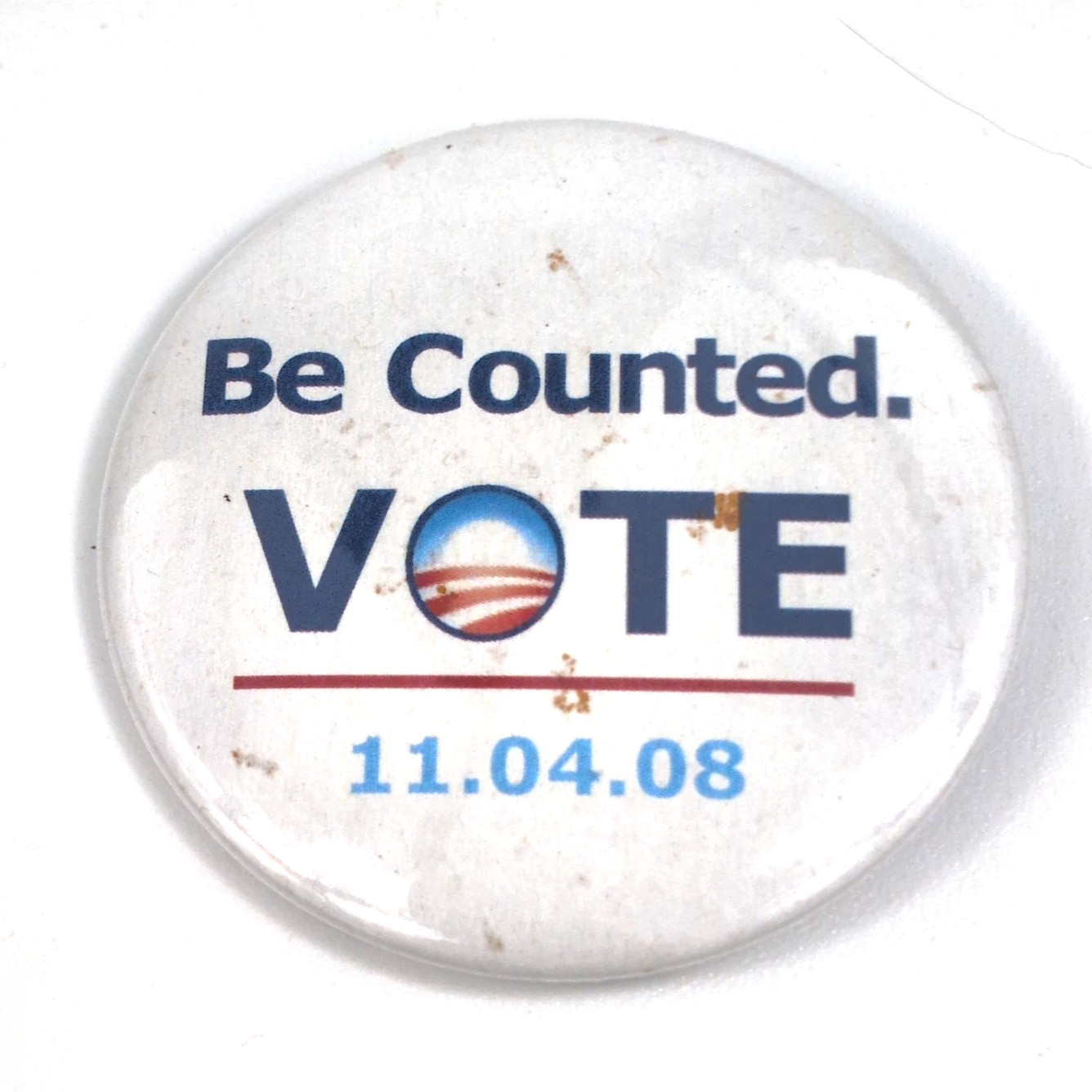 2008 Barack Obama Be Counted Vote Election Campaign Button Pin 2.25″ PA For…