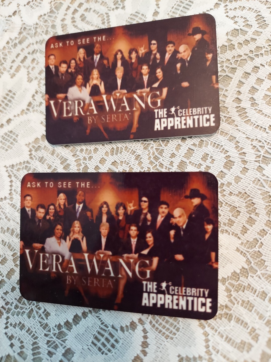 Donald Trump The Celebrity Apprentice PIN RARE 2009 Vera Wang Serta 2″ x 3″