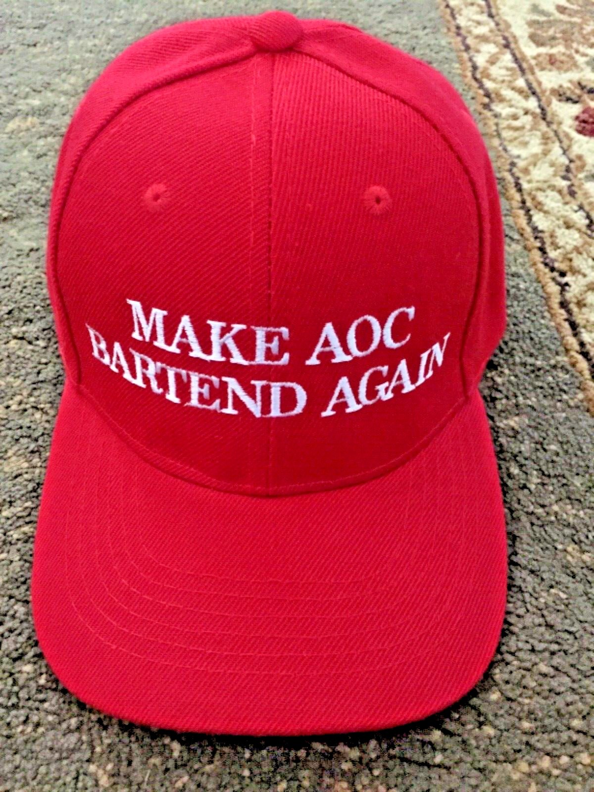 MAKE AOC BARTEND AGAIN Republican HAT Donald Trump MAKE AMERICA GREAT AGAIN 2024