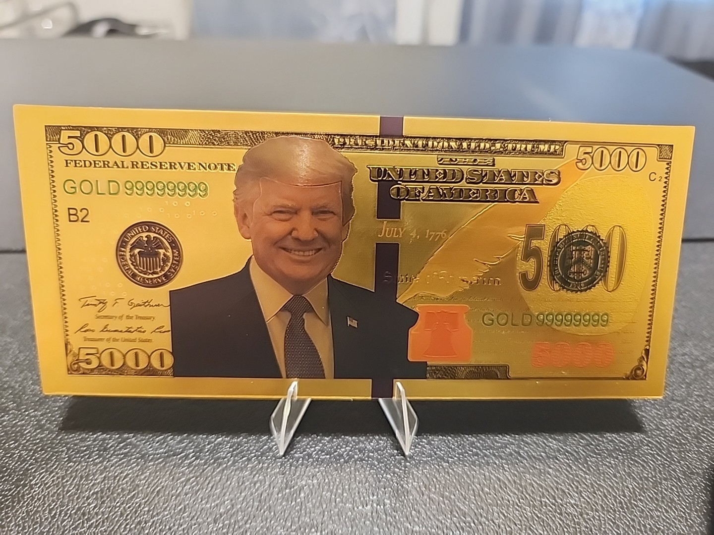 Donald Trump Collectible Gold Foil