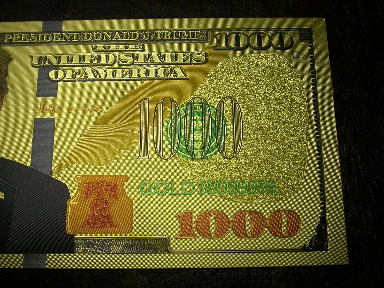 2024 President Donald Trump Commemorative Coins & Note-24K Gold & Silver Plated!