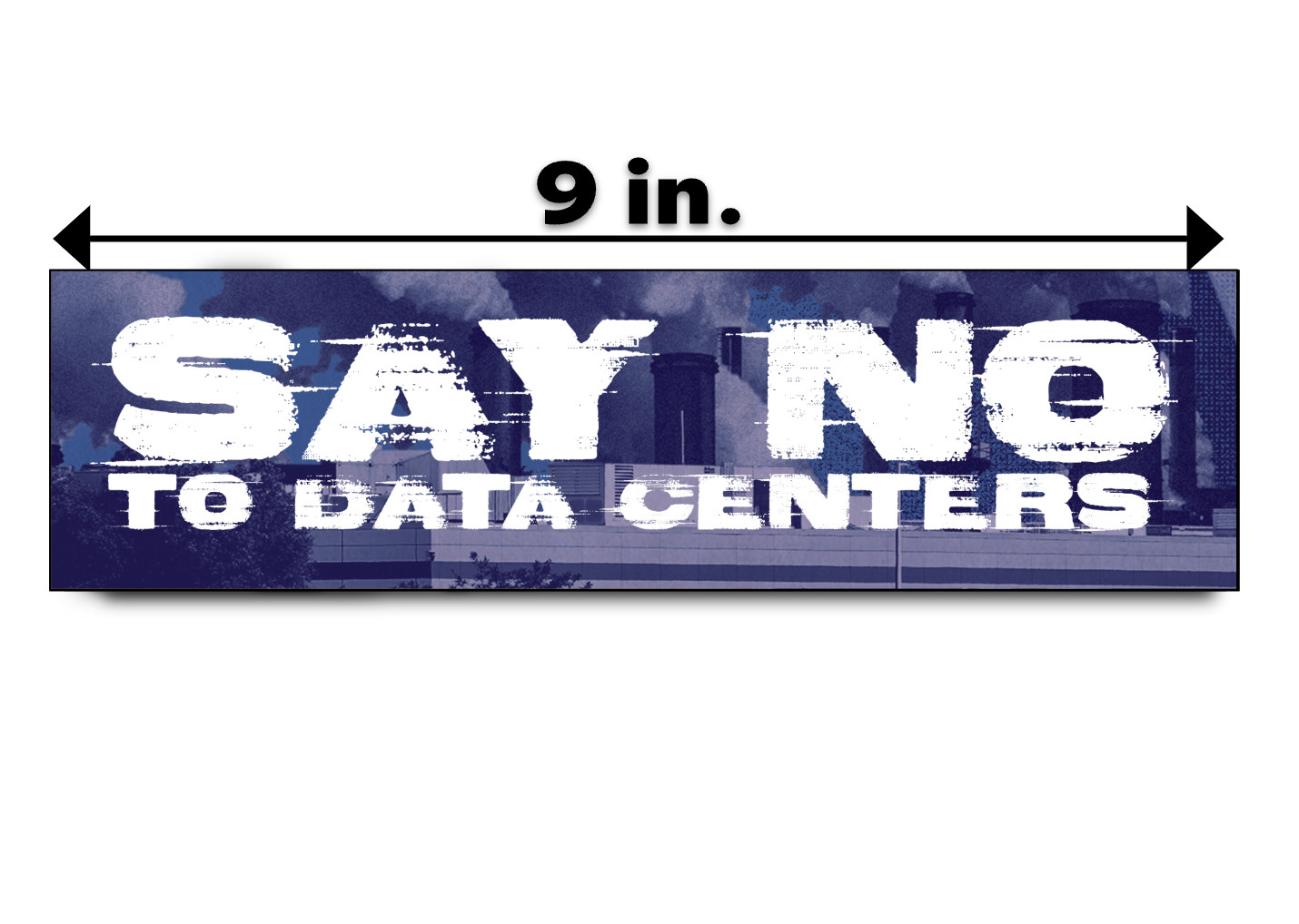 Anti AI Data Centers Bumper Sticker Decal Artificial Intelligence Say No to AI