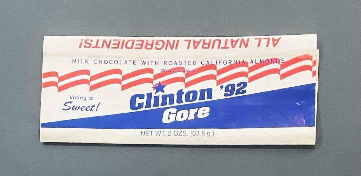 Clinton Gore 1992 Campaign Candy Bar Wrapper Royal Confections Little Rock AR
