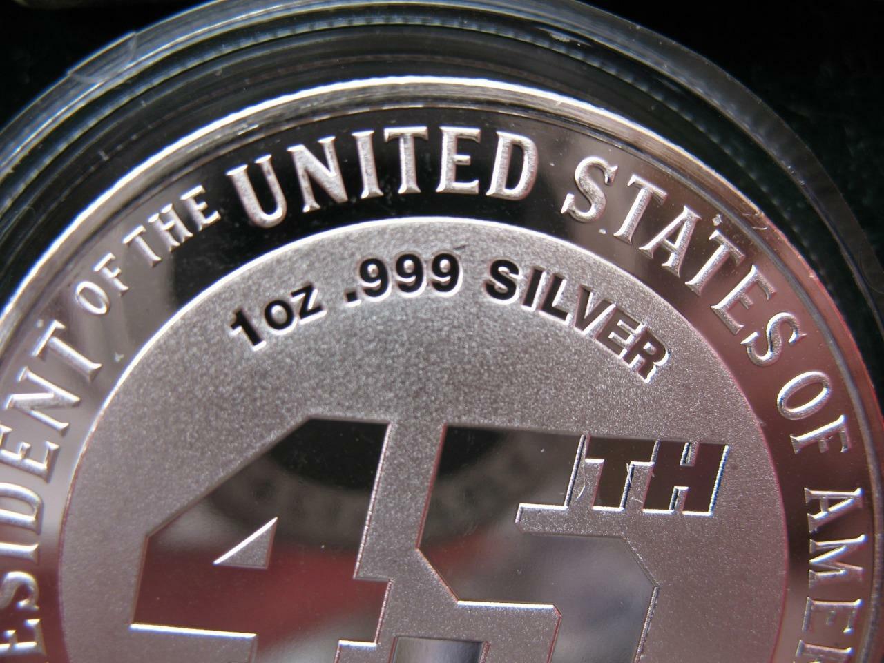 1-OZ.999 DONALD J TRUMP PROTECTOR OF 2ND AMENDMENT SILVER COIN LE # ON EDGE+GOLD