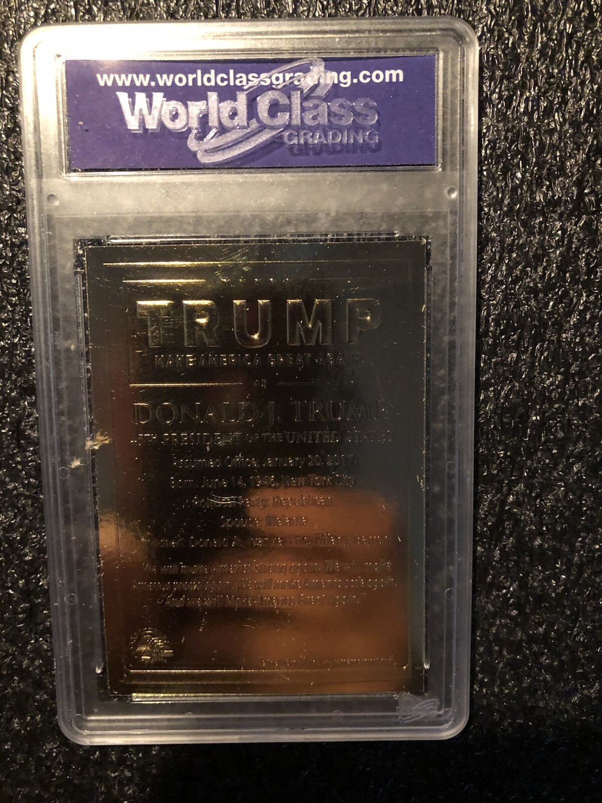 2019 Merrick Mint Donald Trump 2020 Keep America Great WCG Graded GEM-MT 10 Card