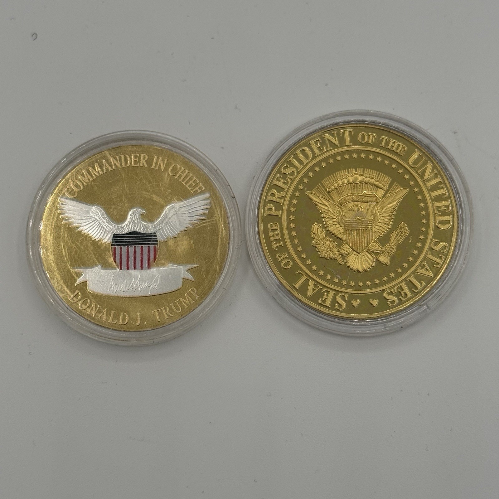 Donald Trump Commemorative Challenge Coins MAGA Presidential Seal 2020 2025 Lot