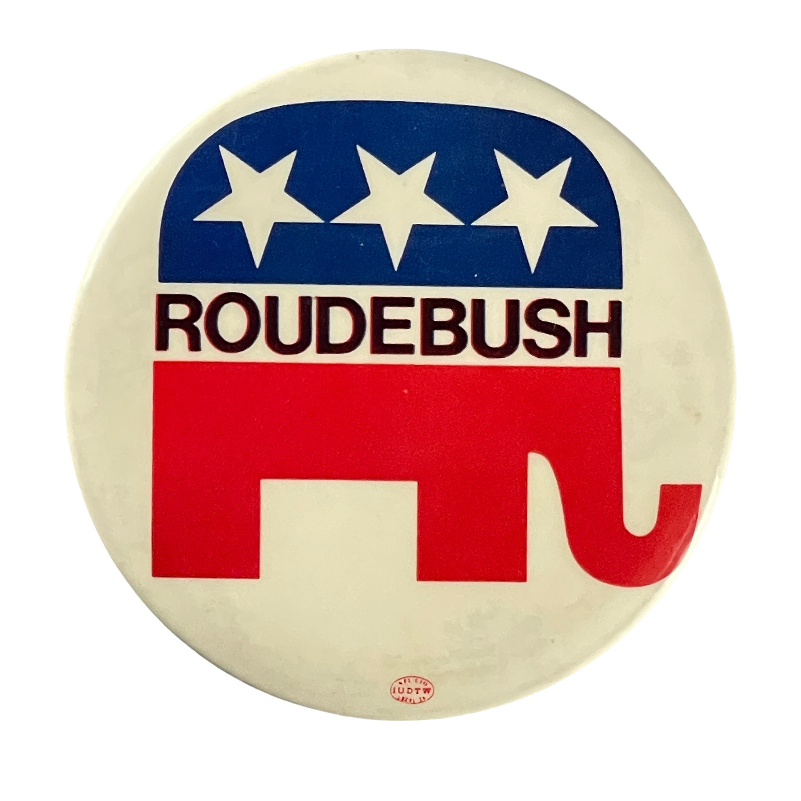 Vintage Pinback ’60s ReElect Richard Roudebush Candidate Pin Politics Badge Pin