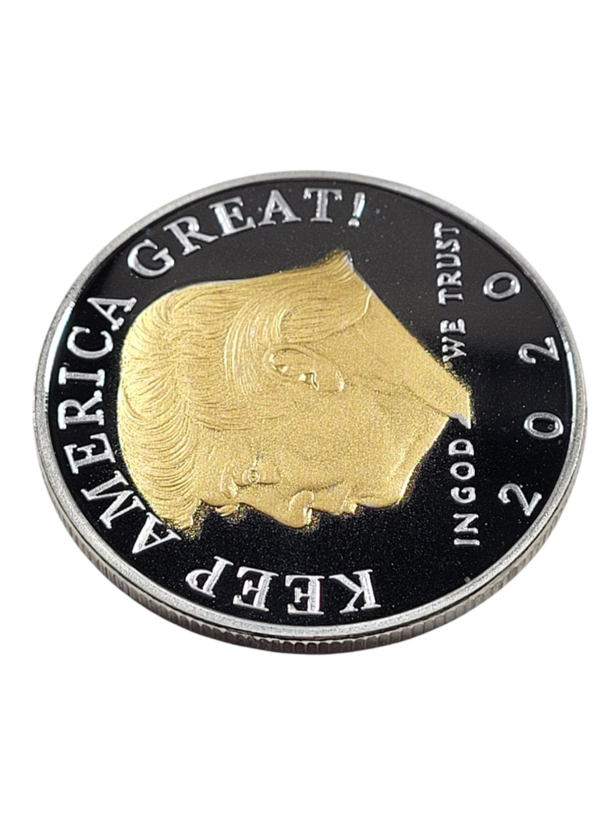 DONALD TRUMP 2020 SILVER GOLD PLATED COIN 45 PRESIDENT KEEP AMERICA GREAT HOT!