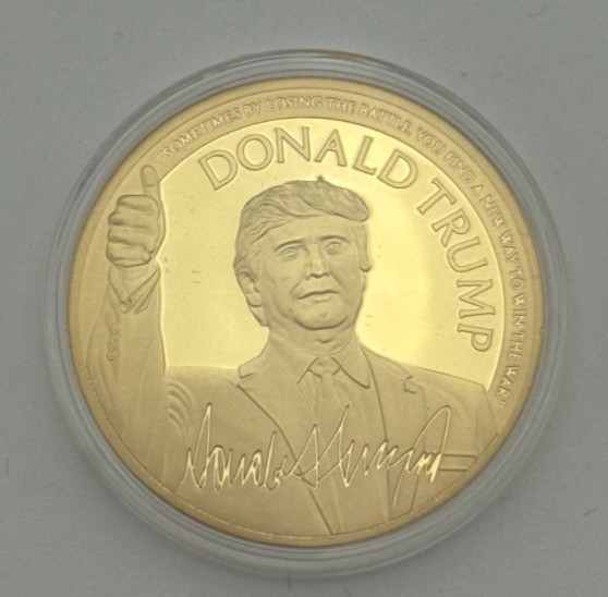 Donald Trump Battle Coin Speeches Collection 24K Gold Layered Proof w/ COA