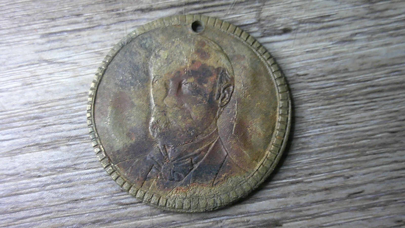 Teddy Roosevelt & Charles Fairbanks watch fob bottom for president 1904 Z93