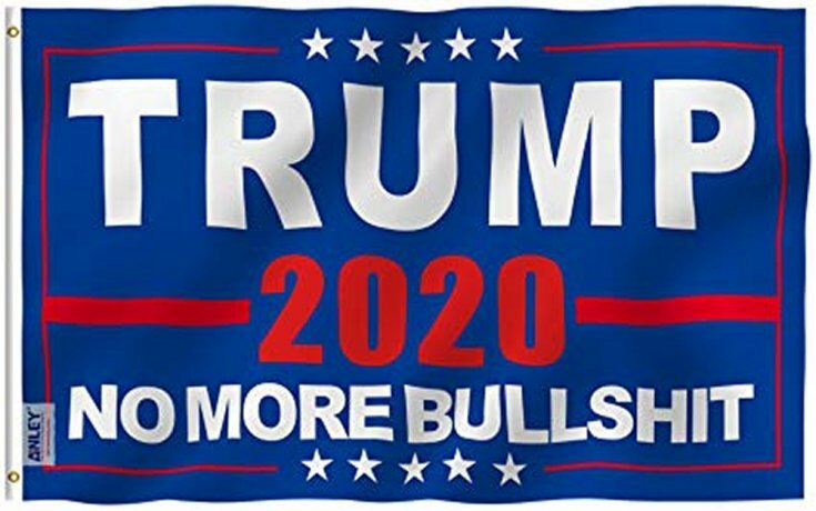 President Donald Trump NO MORE BULLSHIT Flag Indoor/Outdoor 3 ft. x 5 ft.